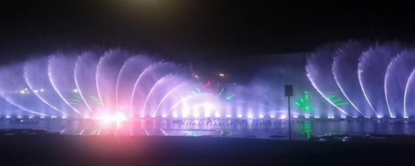 山西永濟體育公園音樂噴泉